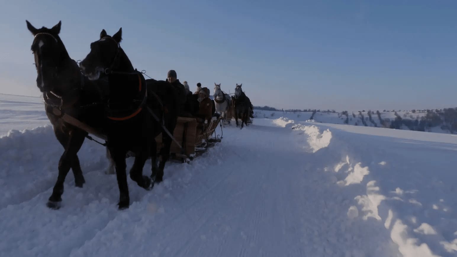 Kulig Bachledzki Wierch z pochodniami